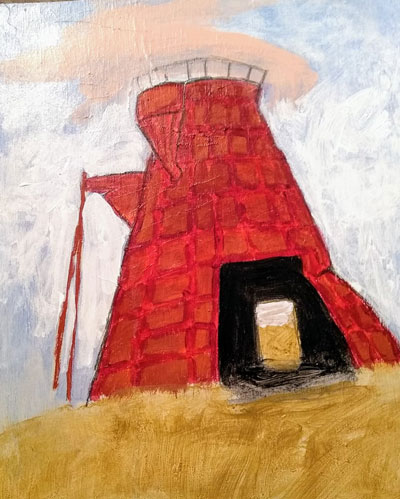 the burner with pink cloud